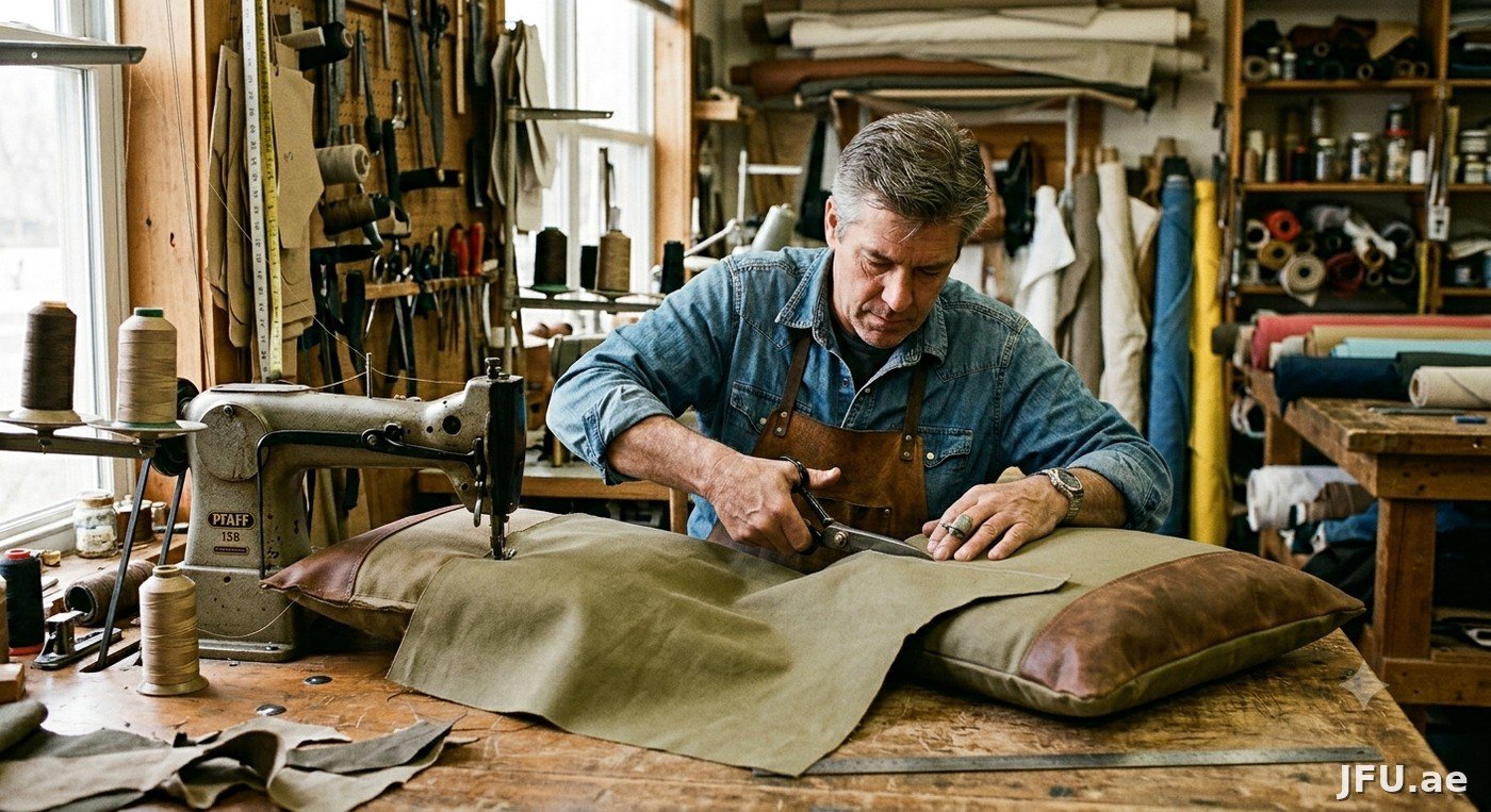 Custom outdoor cushion making process Dubai - outdoor bench seat cushions UAE